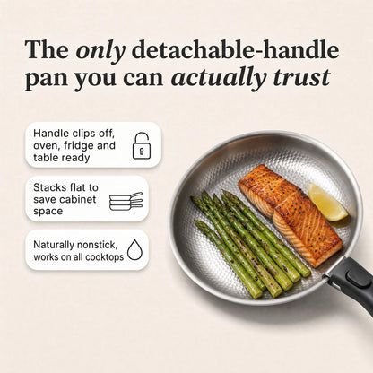 TitaneX® Frying Pan with Detachable Handle