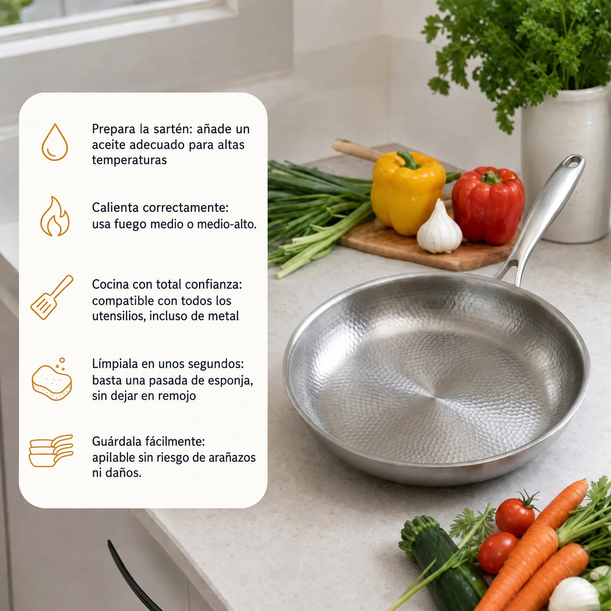 TitaneX® Sartén para Crepes