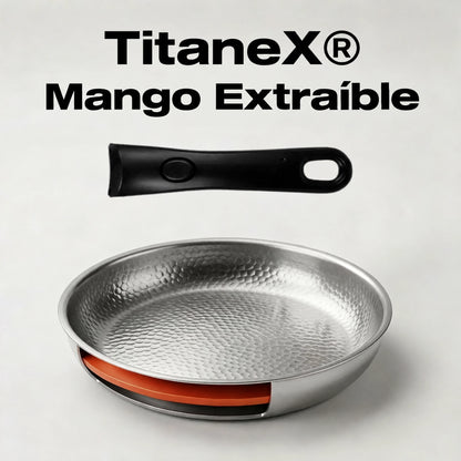 TitaneX® Sartén con Mango Extraíble