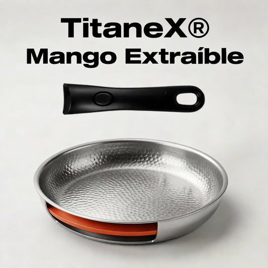 TitaneX® Sartén con Mango Extraíble