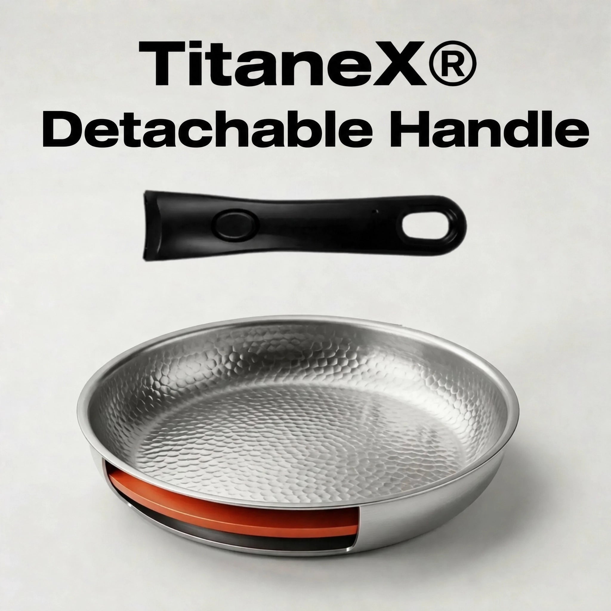 TitaneX® Frying Pan with Detachable Handle